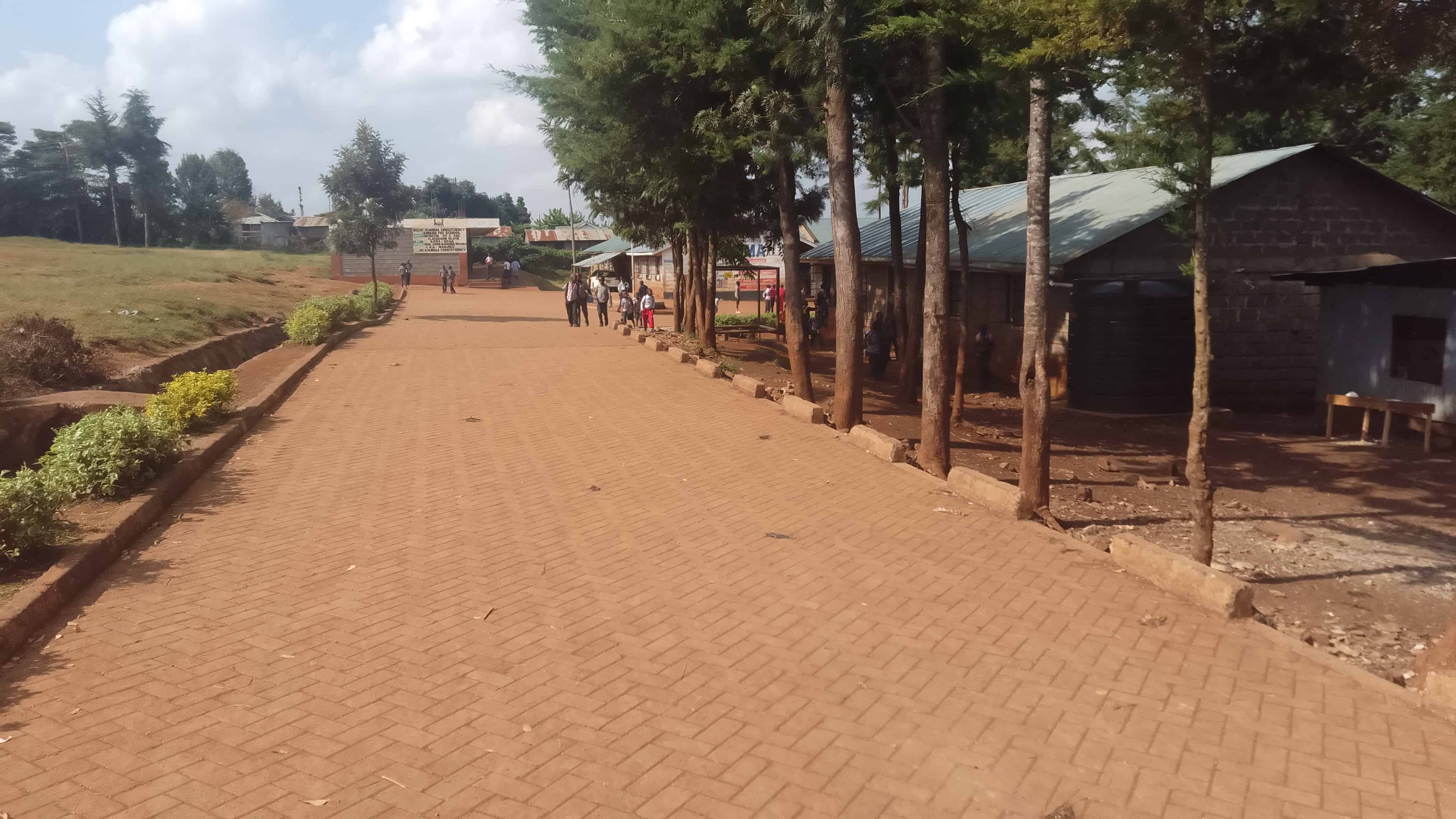 Kawaida School paved walkway